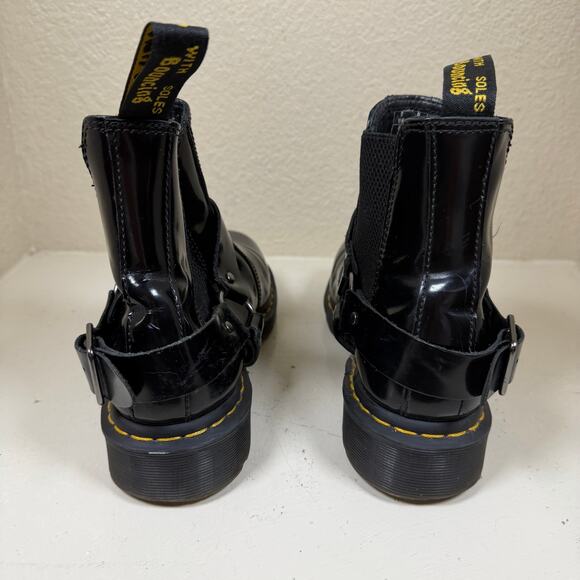Dr. Martens Wincox Smooth Leather Buckle Boots - Black Mens 9 - Women’s 10 - Picture 5 of 8
